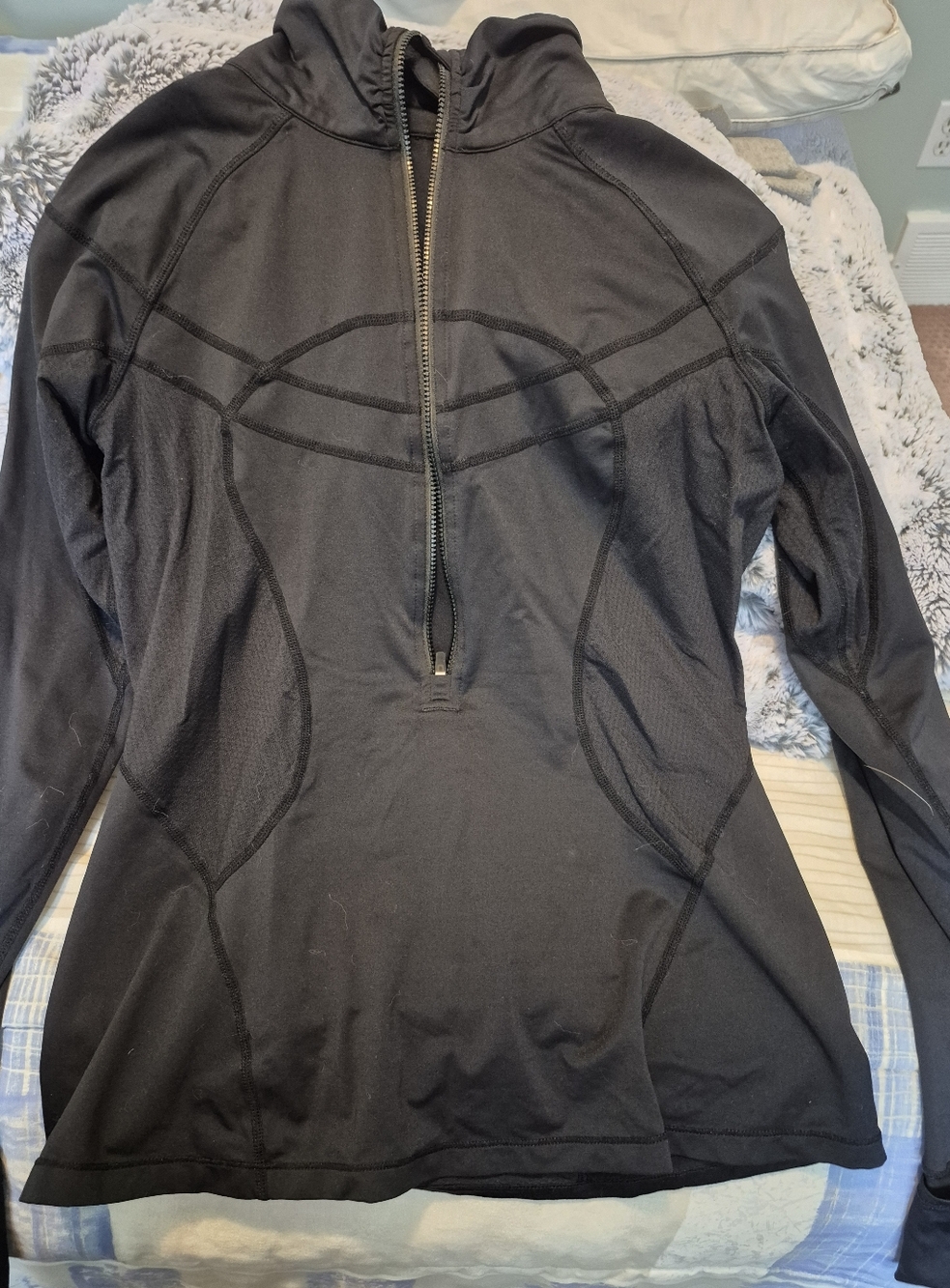 Lululemon Black Zip-Up Athletic Hoodie